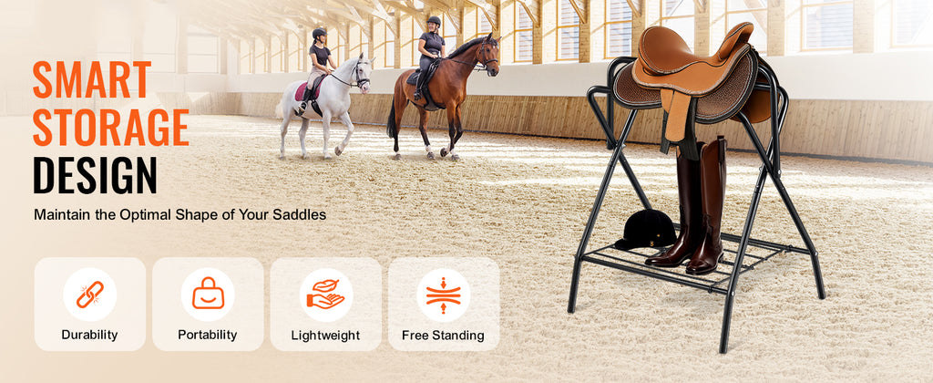 SucceBuy Folding Steel Saddle Rack