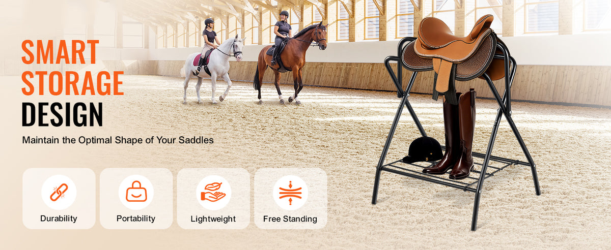 SucceBuy Folding Steel Saddle Rack