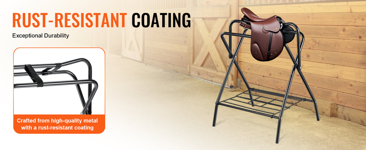 SucceBuy Folding Steel Saddle Rack