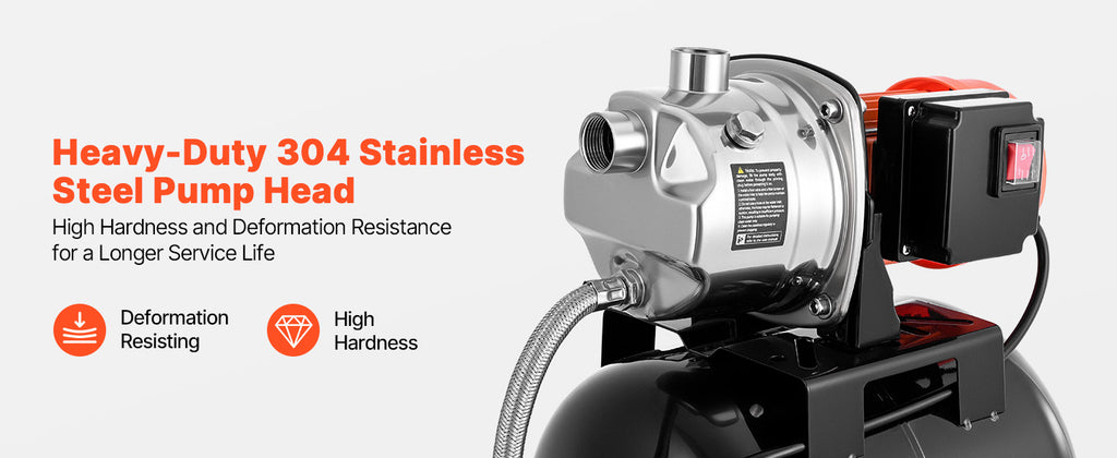 SucceBuy 120V Shallow Well Pump with Pressure Tank