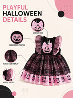 Halloween Pumpkin Lace & Ruffle Dress image 5