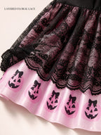 Halloween Pumpkin Lace & Ruffle Dress image 6