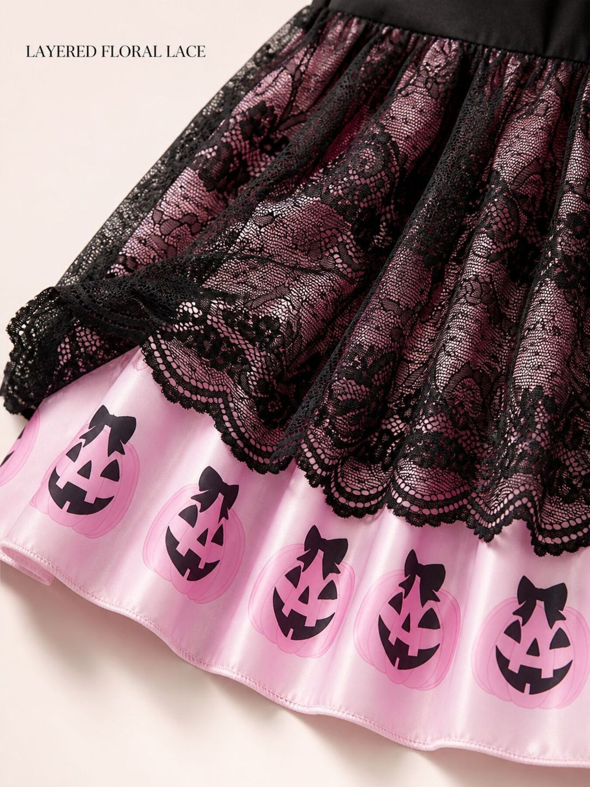 Halloween Pumpkin Lace & Ruffle Dress image 6