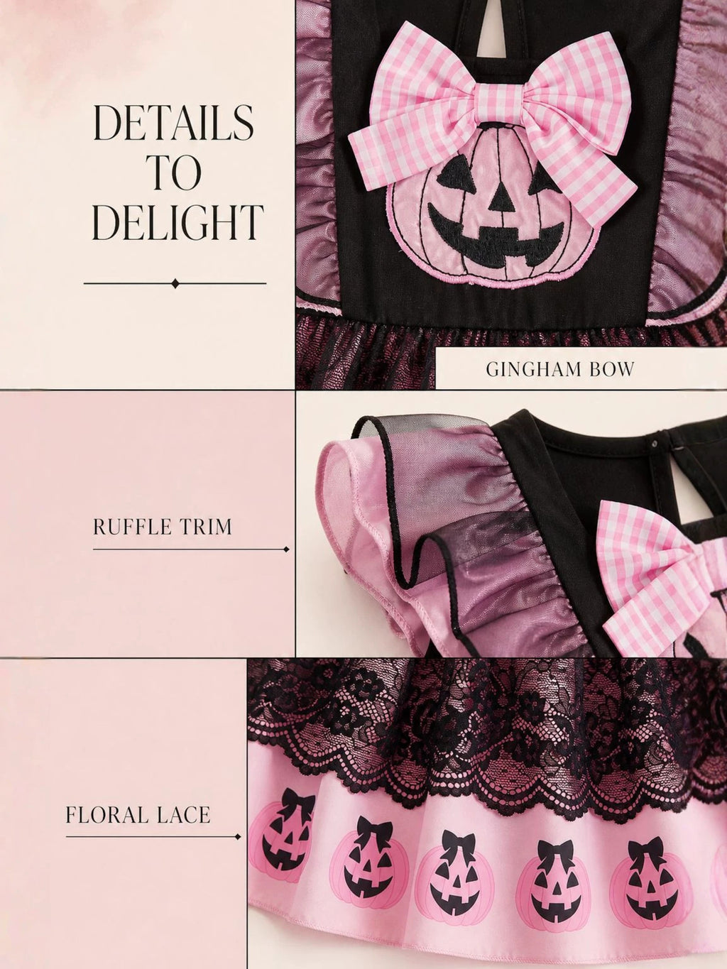 Halloween Pumpkin Lace & Ruffle Dress image 7
