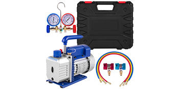 SucceBuy 3 CFM HVAC Vacuum Pump & Manifold Gauge Kit