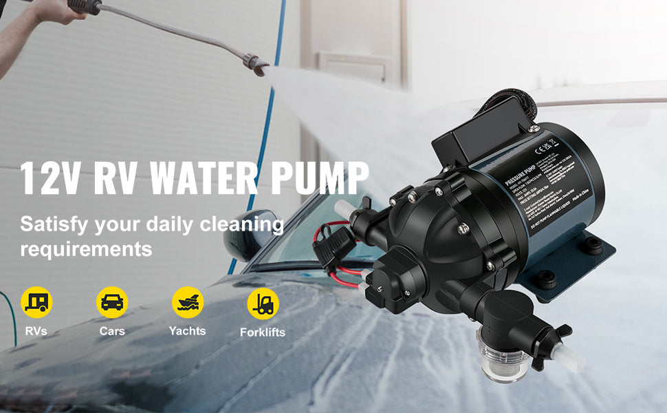 SucceBuy 12V 7 GPM RV & Marine Washdown Pump