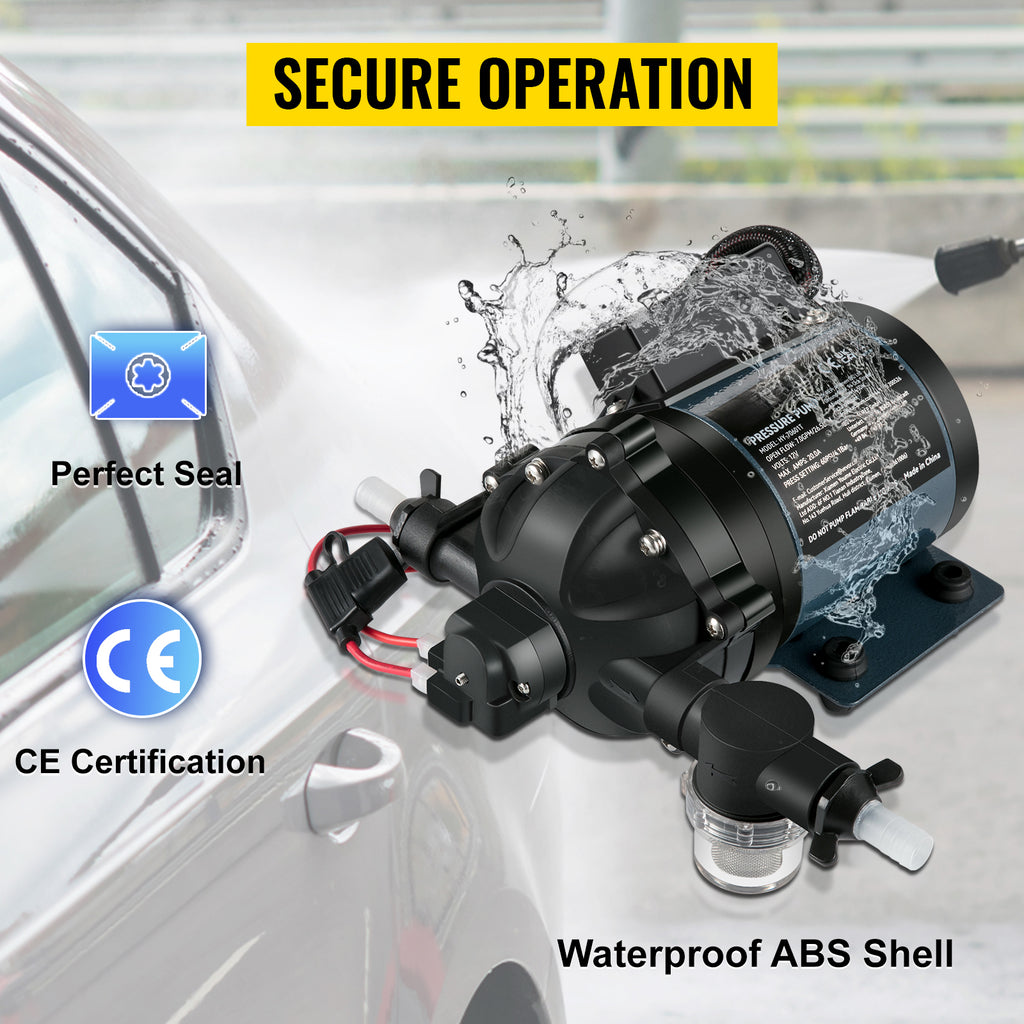 SucceBuy 12V 7 GPM RV & Marine Washdown Pump